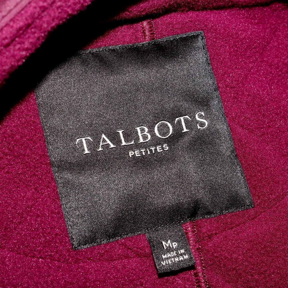 Talbots Maroon Quilted Fleece-Lined Vest - Picture 5 of 16